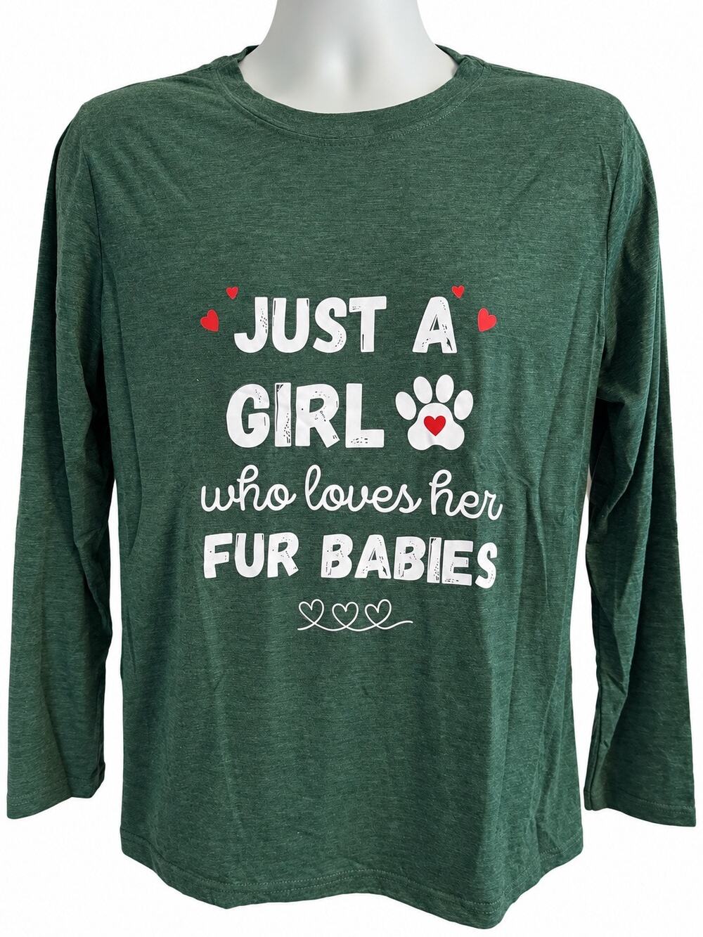 Medium Cat T Shirt Womens Long Sleeve Top Cute Kitty Graphic Cat Lover Casual
